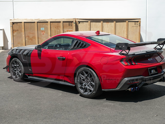 2024-UP FORD MUSTANG S650 | CARBON FIBER SIDE QUARTER WINDOW LOUVER SUN SHADE COVER